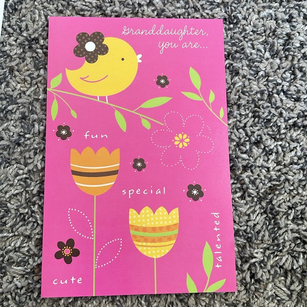 New Happy Easter card for Granddaughter holiday greeting card